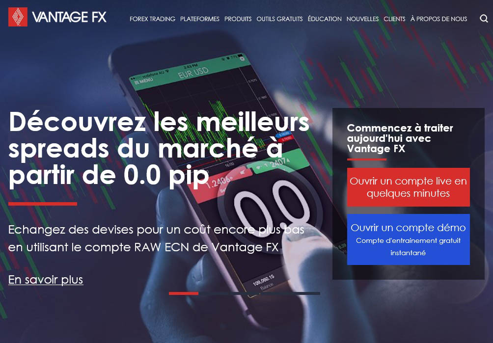 vantage fx banniere